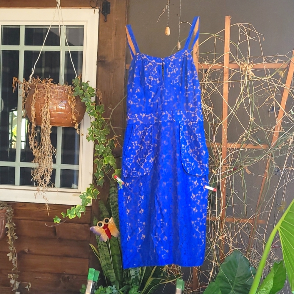 Royal Blue Strapped dress